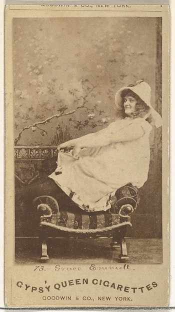 Goodwin & Company, Grace Emmiett, from the Actors and Actresses series (N171) for Gypsy Queen Cigarettes