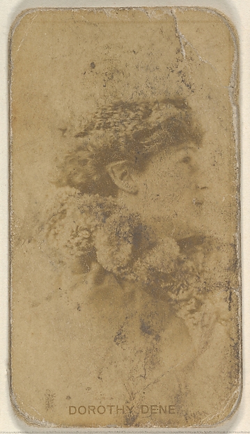 Allen & Ginter, Dorothy Dene, from the Actors and Actresses series (N45, Type 8) for Virginia Brights Cigarettes