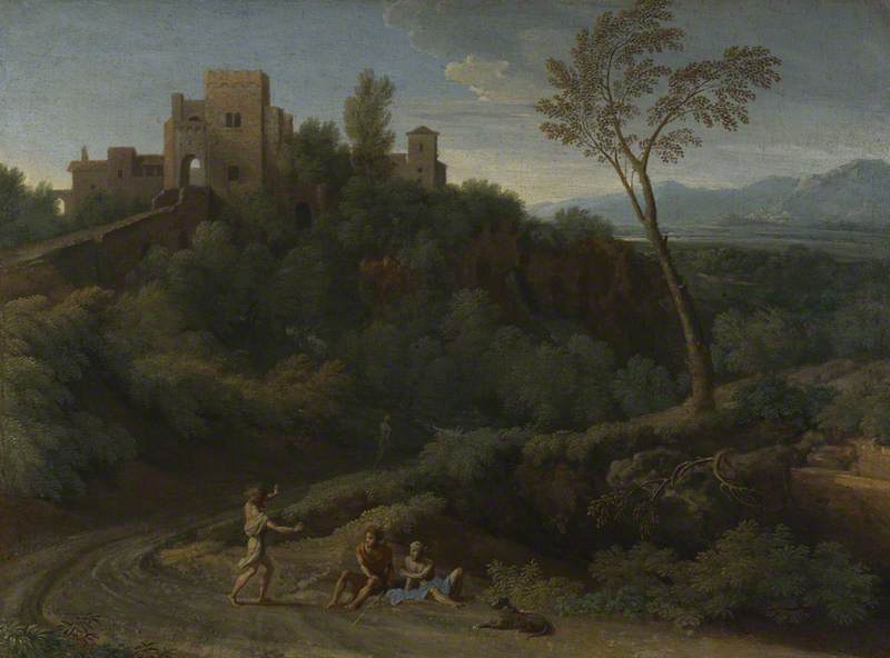 Gaspard Dughet, Imaginary Landscape with Buildings in Tivoli