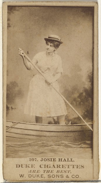 W. Duke, Sons & Co., Card Number 207, Josie Hall, from the Actors and Actresses series (N145-7) issued by Duke Sons & Co. to promote Duke Cigarettes