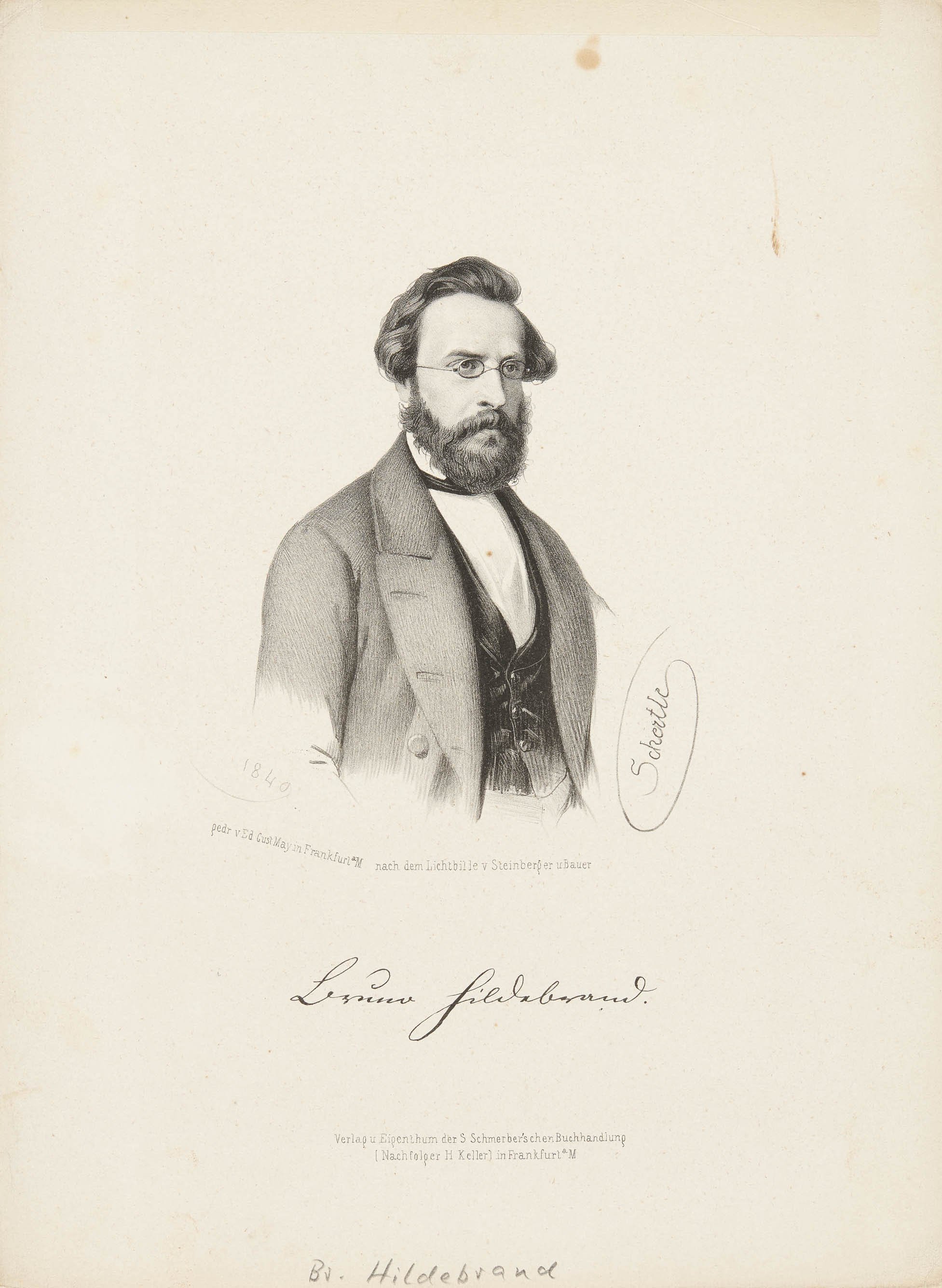 Valentin Schertle, Bildnis Bruno Hildebrand