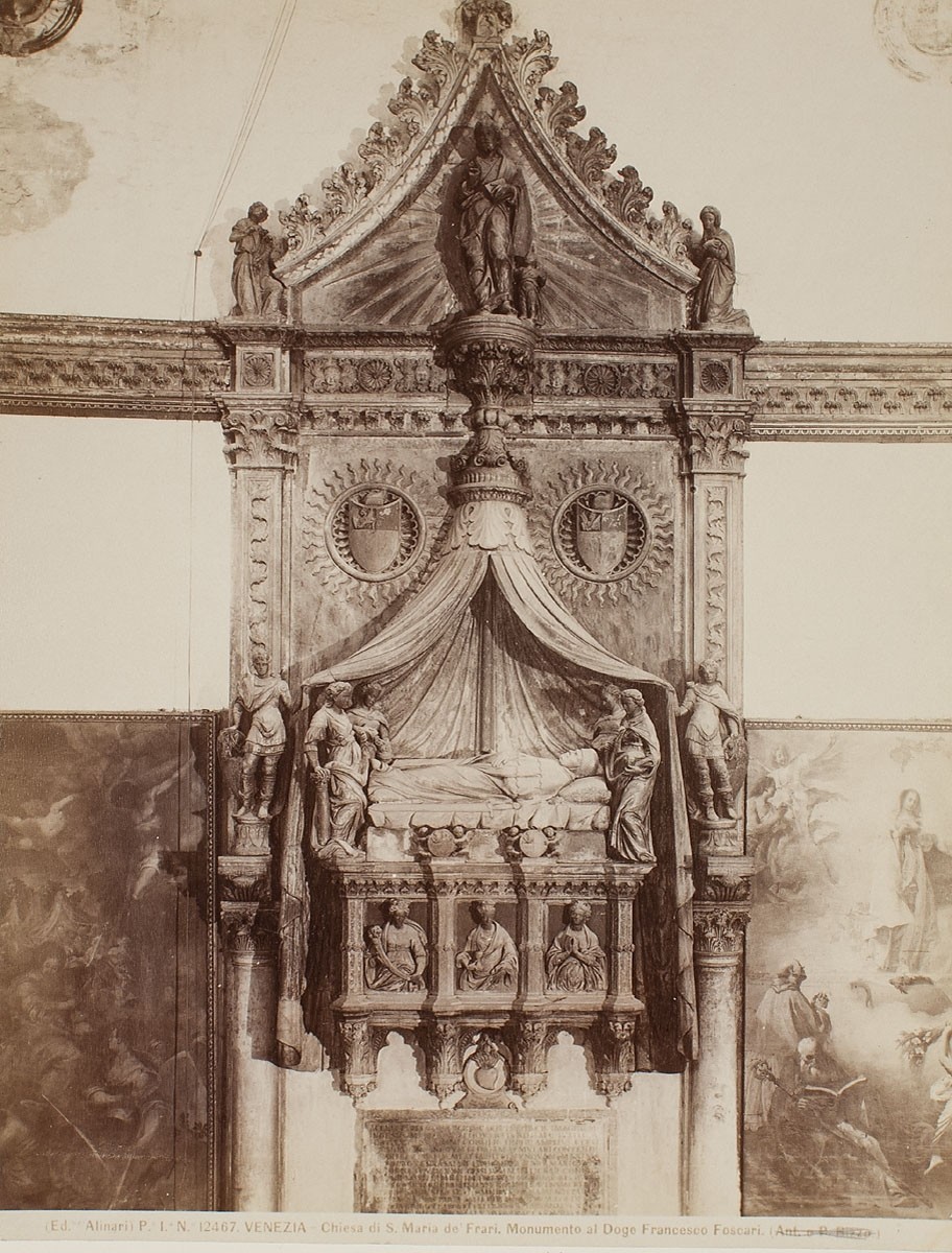 Fratelli Alinari, Kirche S. Maria dei Frari, Grabmal des Dogen Francesco Foscari, Venedig
