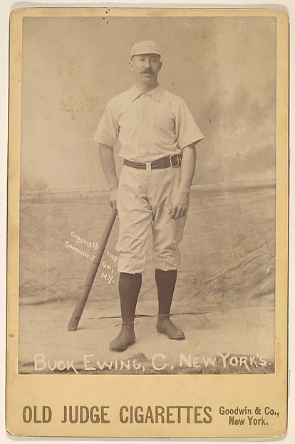 Goodwin & Company, Buck Ewing, Catcher, New York, from the series Old Judge Cigarettes