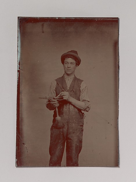 Unknown, [Painter Holding Palette and Brushes]