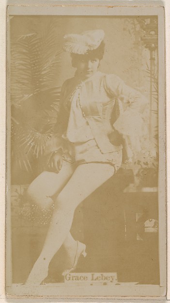 Kinney Brothers Tobacco Company, Grace Lebey, from the Actresses series (N245) issued by Kinney Brothers to promote Sweet Caporal Cigarettes