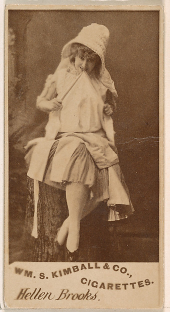 William S. Kimball & Company, Hellen Brooks, from the Actresses series (N203) issued by Wm. S. Kimball & Co.
