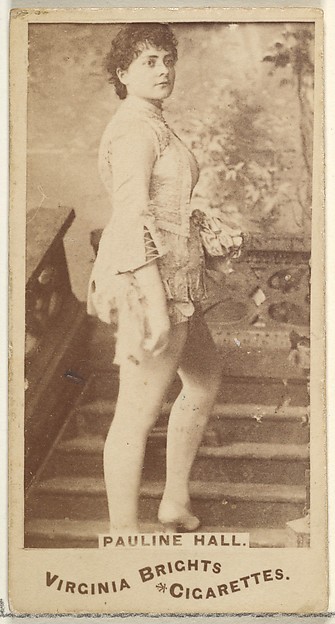 Allen & Ginter, Pauline Hall, from the Actors and Actresses series (N45, Type 1) for Virginia Brights Cigarettes
