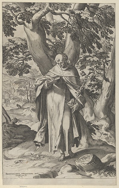 Cornelis Cort, St Dominic Reading