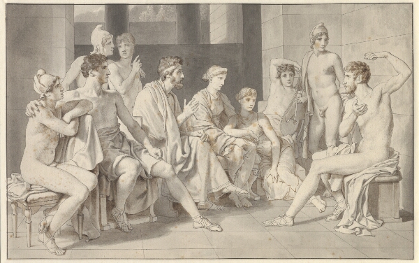 C.W. Eckersberg, Odysseus hos Alkinoos beretter om sit liv