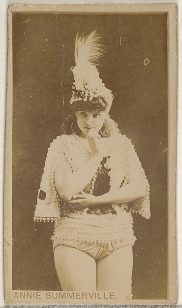 Allen & Ginter, Annie Summerville, from the Actors and Actresses series (N45, Type 8) for Virginia Brights Cigarettes