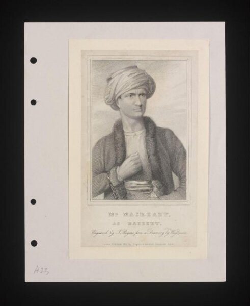 Thomas Charles Wageman, Mr. Macready as Bagezet