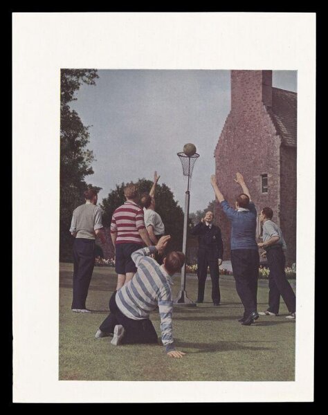 Hinde, John Wilfrid, Rescue Workers Playing Basket-Ball at a Depot