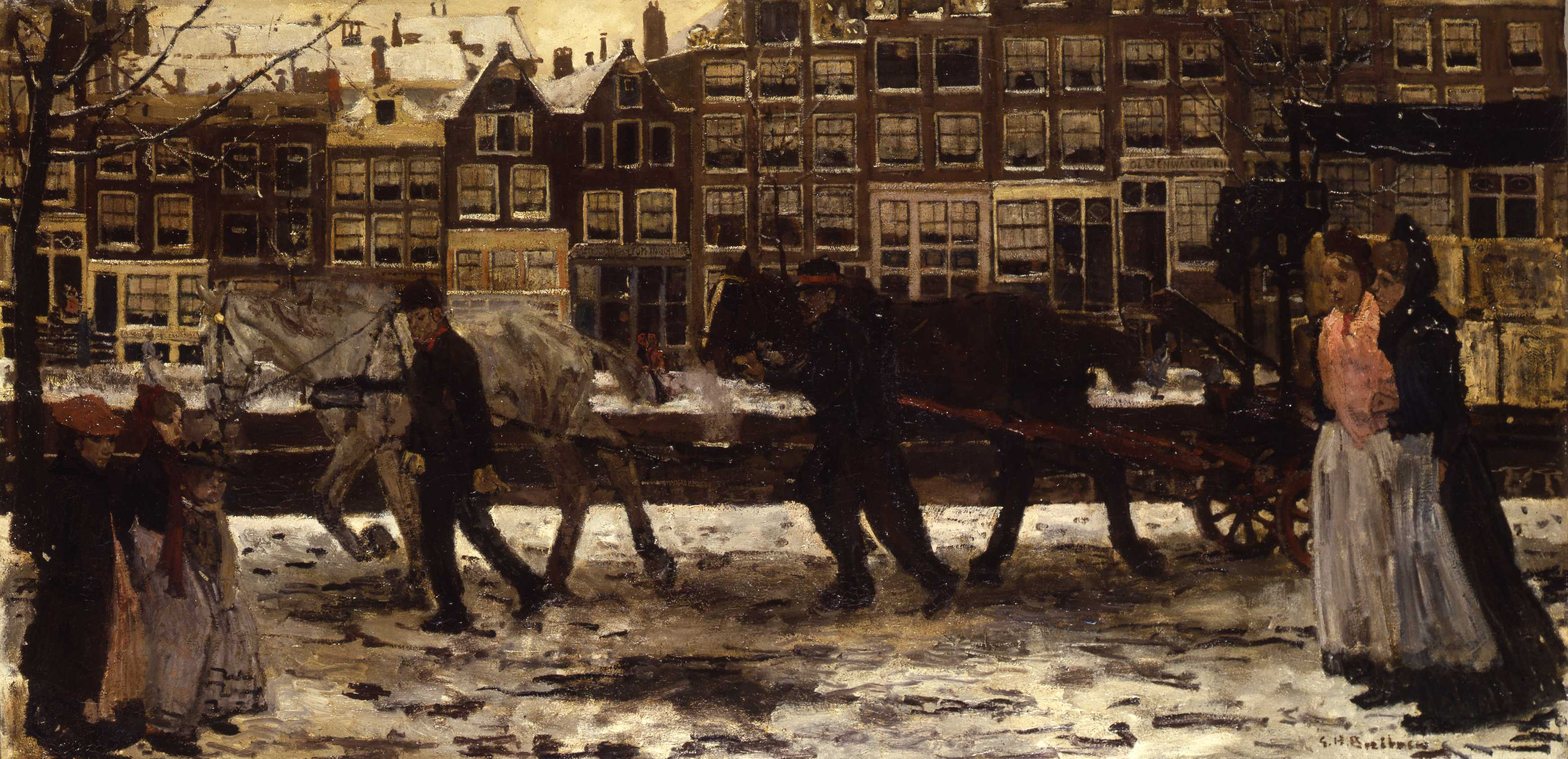 George Hendrik Breitner, Lauriergracht in Winter
