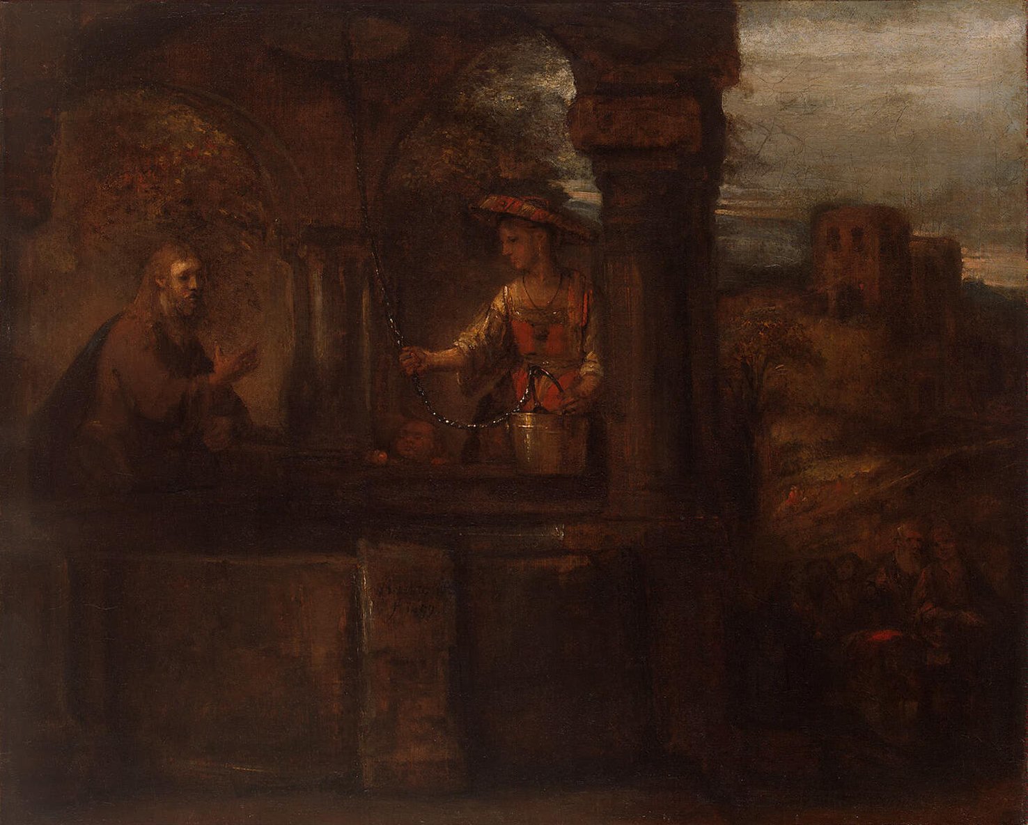 Rembrandt, Christ and the Woman of Samaria