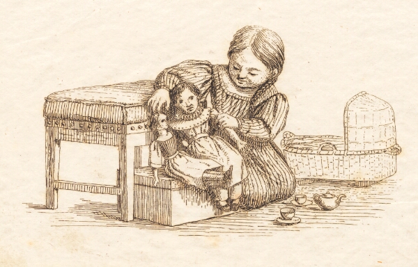 Martinus Rørbye, Illustration til "Halvhundrede Fabler for Børn" af Hey