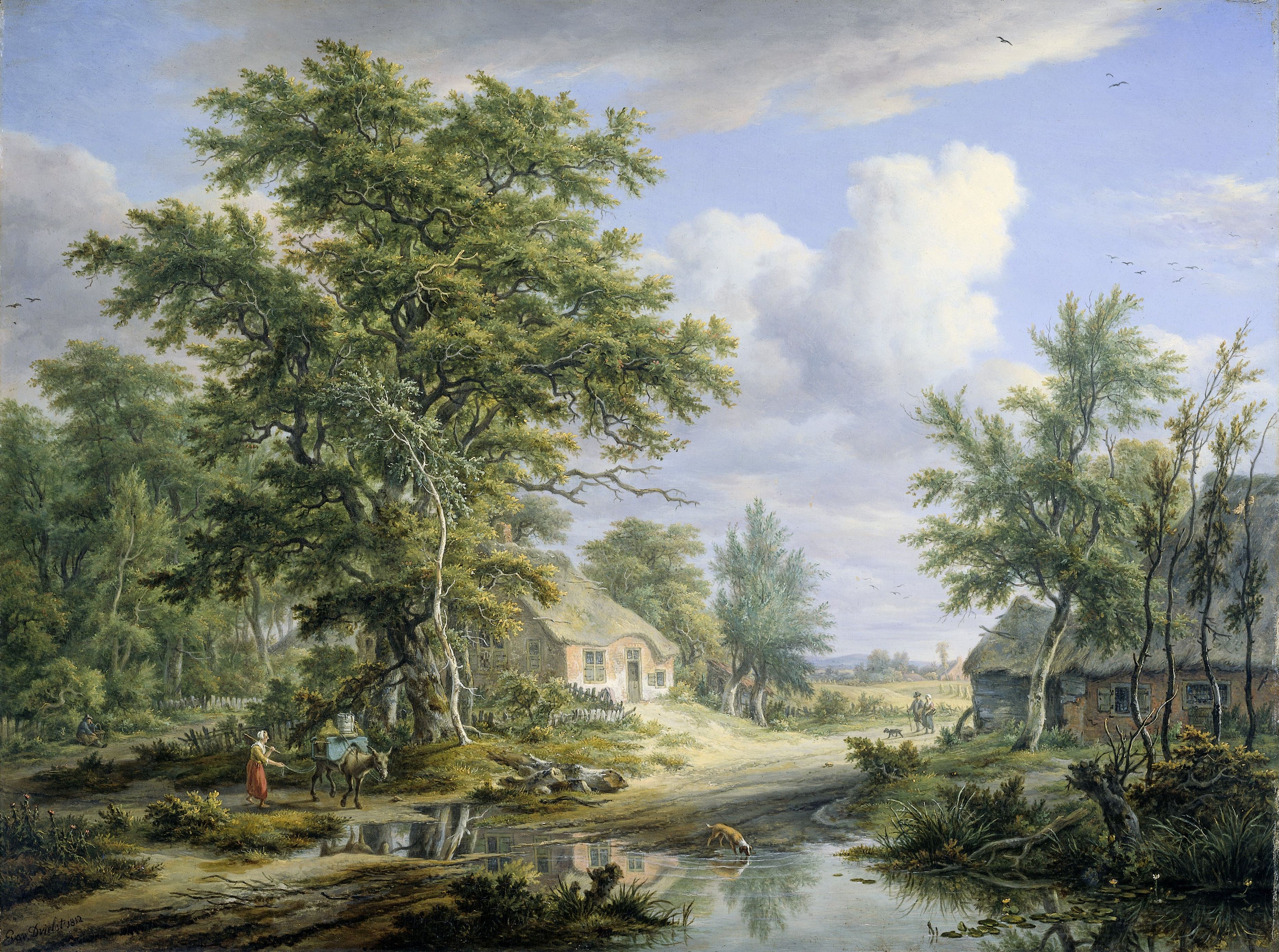 Egbert van Drielst, Farms on the Fringe of a Wood
