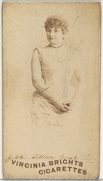 Allen & Ginter, Card 644, Lillian Grub, from the Actors and Actresses series (N45, Type 1) for Virginia Brights Cigarettes