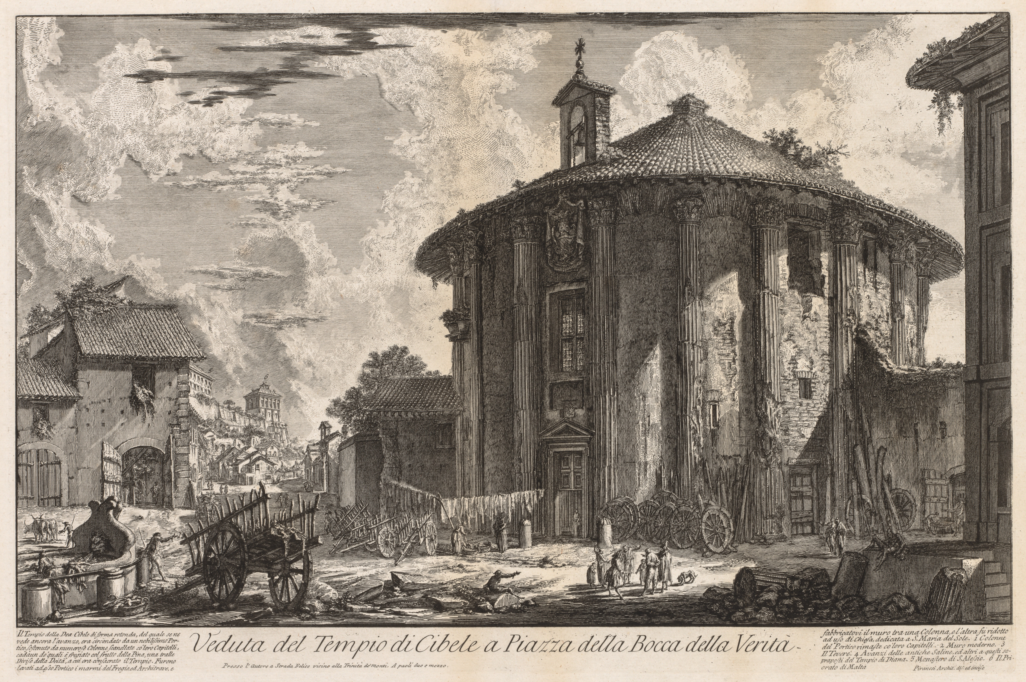 Giovanni Battista Piranesi, Views of Rome:  Temple of Cybele
