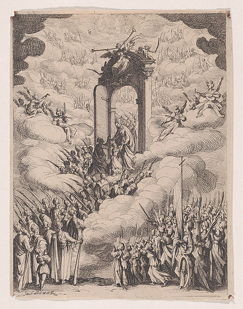 Jacques Callot, Frontispiece, from "Les Images De Tous Les Saincts et Saintes de L'Année" (Images of All of the Saints and Religious Events of the Year)