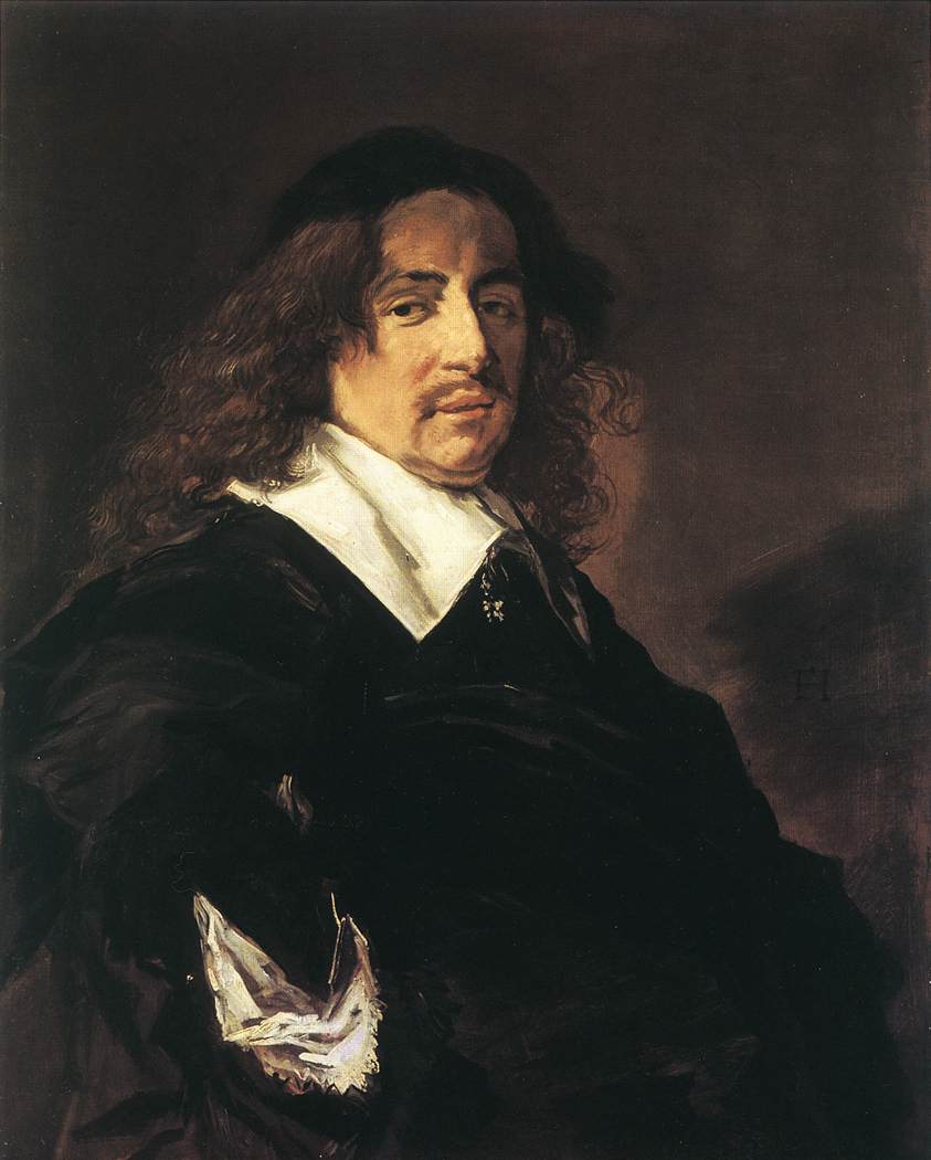Frans Hals, Portrait of a man with long hair and a mustache