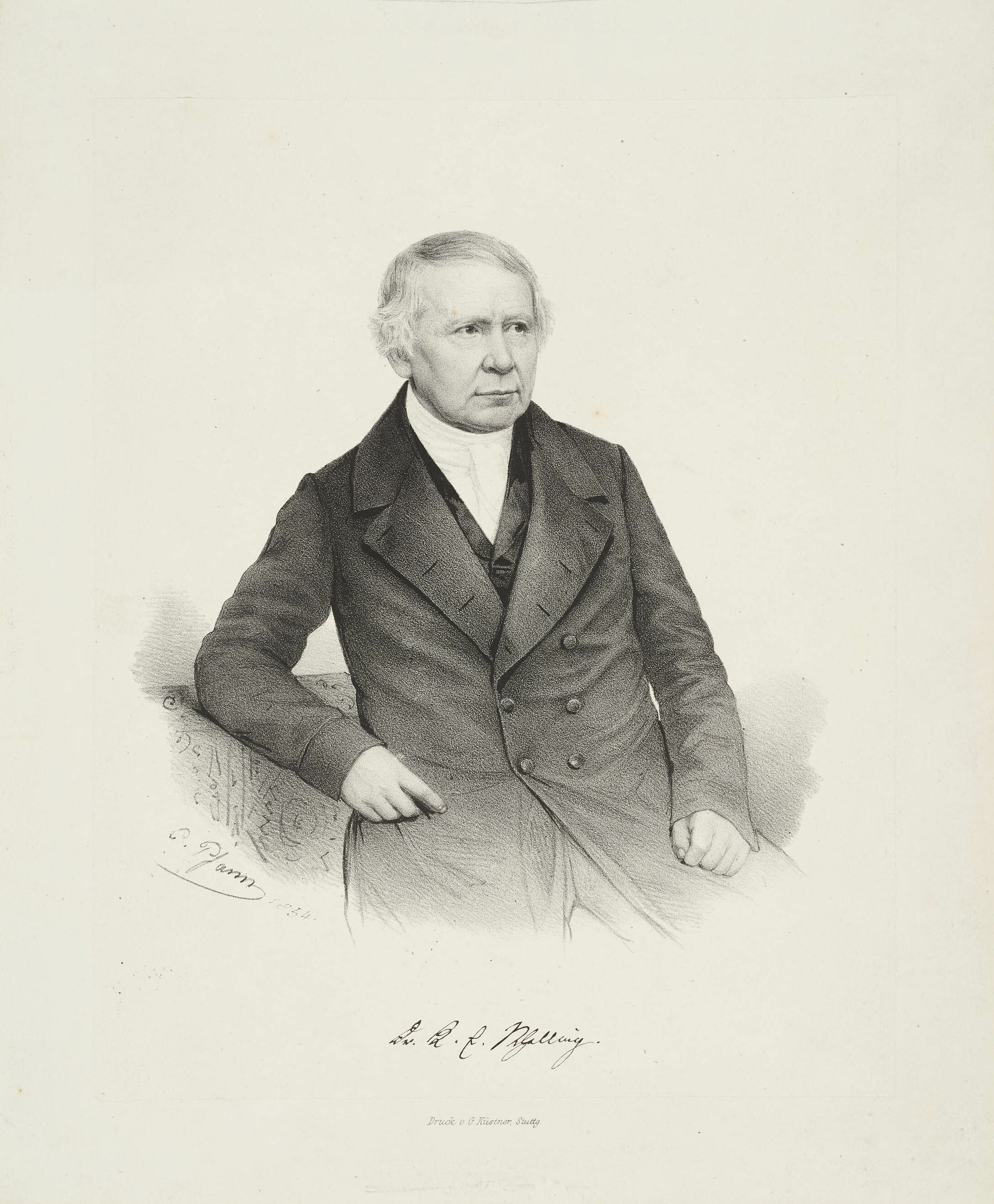 Christian Sigmund Pfann, Bildnis Karl Eberhard Schelling