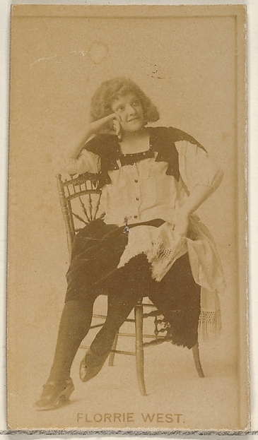 Allen & Ginter, Florrie West, from the Actors and Actresses series (N45, Type 8) for Virginia Brights Cigarettes