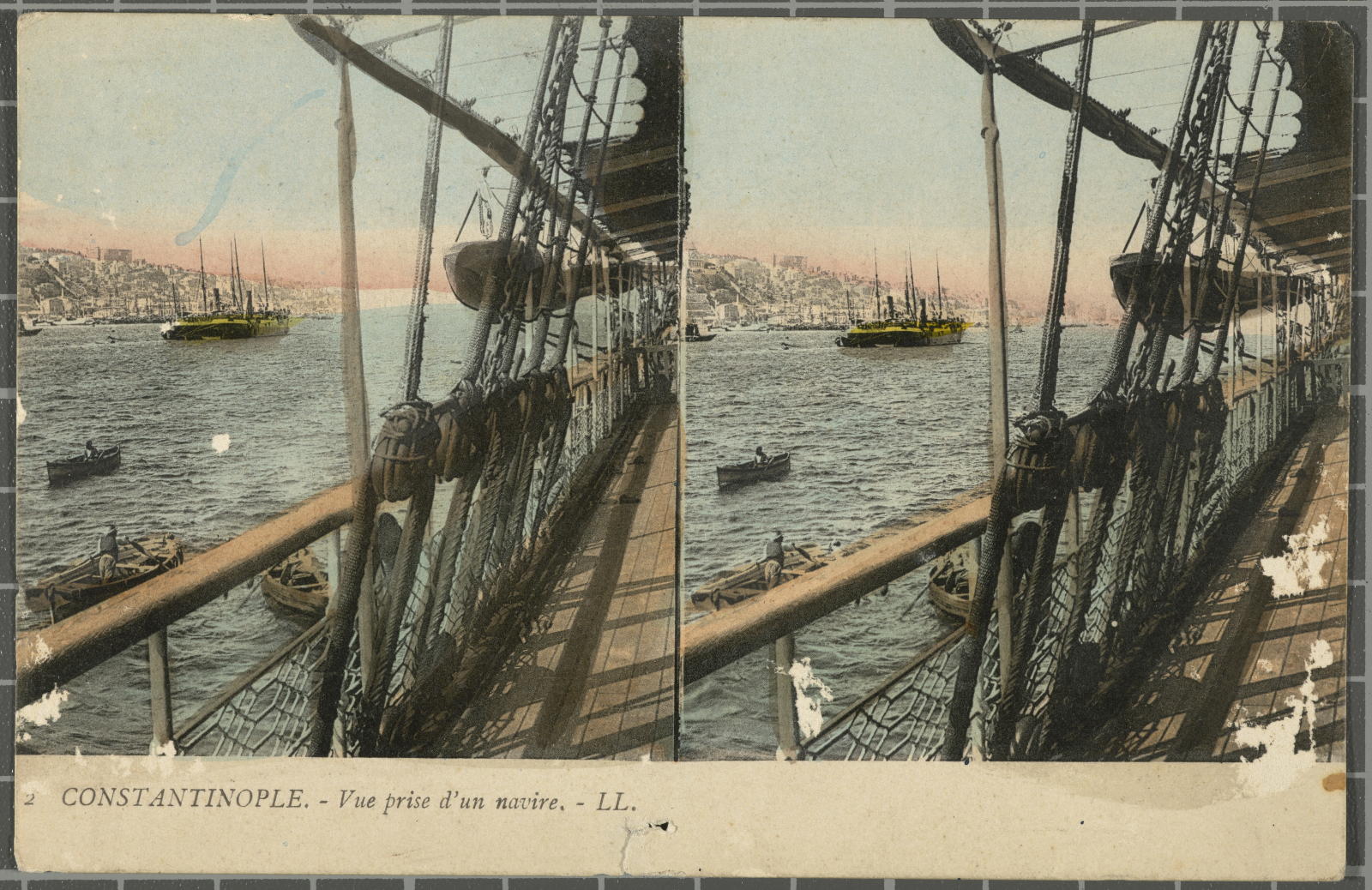 Desconegut, Constantinople.-Vue prise of a navire. Justification of the title, title inscribed