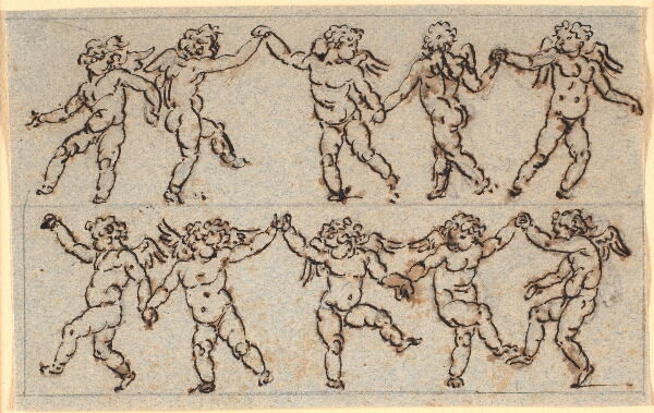 Nicolai Abildgaard, Frise med to rækker dansende amoriner