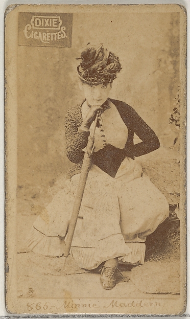 Allen & Ginter, Card 865, Minnie Maddern, from the Actors and Actresses series (N45, Type 7) for Dixie Cigarettes