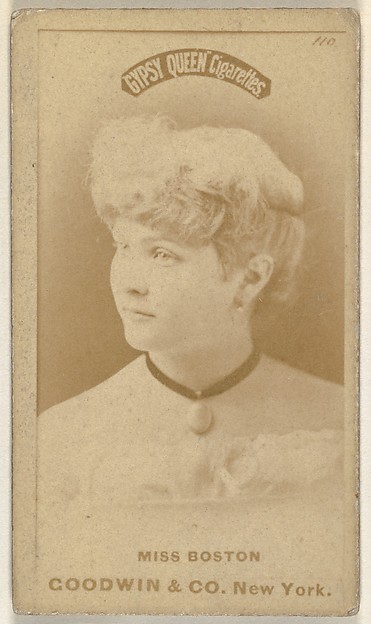 Goodwin & Company, Miss Boston, from the Actors and Actresses series (N171) for Gypsy Queen Cigarettes