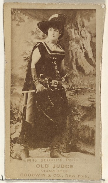 Goodwin & Company, Mlle. Secroix, Paris, from the Actors and Actresses series (N171) for Old Judge Cigarettes