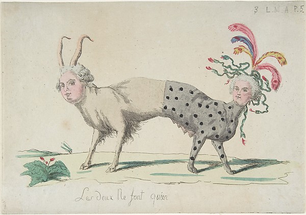 Anonymous, French, 18th century, The Two Are But One (Les deux ne font qu'un)