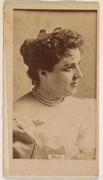 Kinney Brothers Tobacco Company, Miss Rolla, from the Actresses series (N245) issued by Kinney Brothers to promote Sweet Caporal Cigarettes