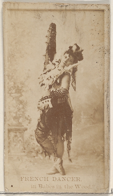 Allen & Ginter, French Dancer in Babes in the Wood, from the Actors and Actresses series (N45, Type 8) for Virginia Brights Cigarettes