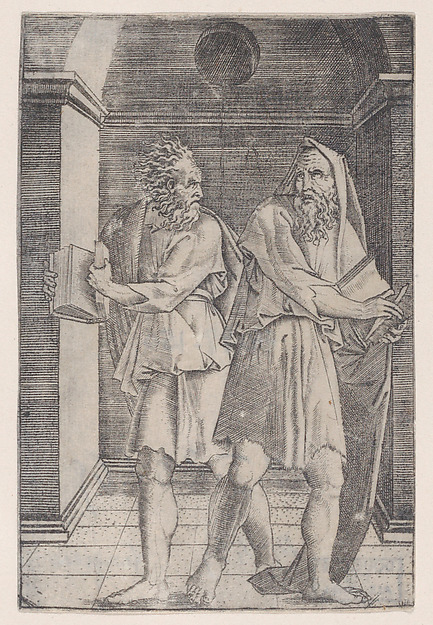 Agostino Veneziano (Agostino dei Musi), The Philosophers