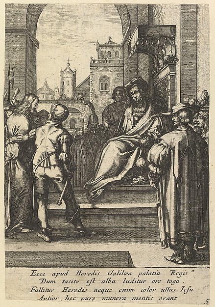 Nicolas Cochin, Christ Before Pilate, from "The Passion of Christ"
