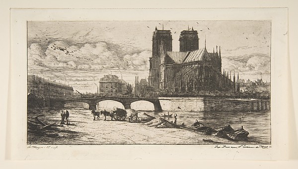 Charles Meryon, The Apse of Notre-Dame, Paris