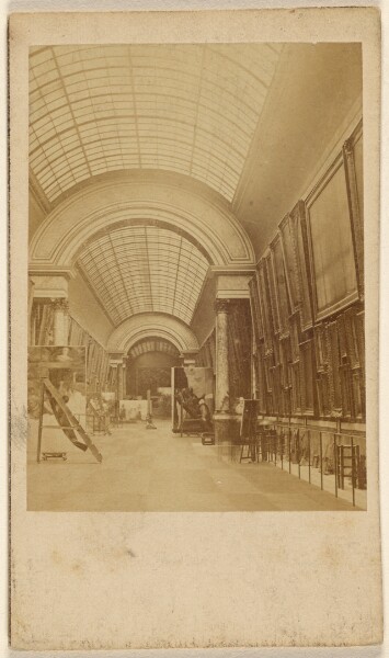 Unknown, [A paintings gallery inside the Louvre]