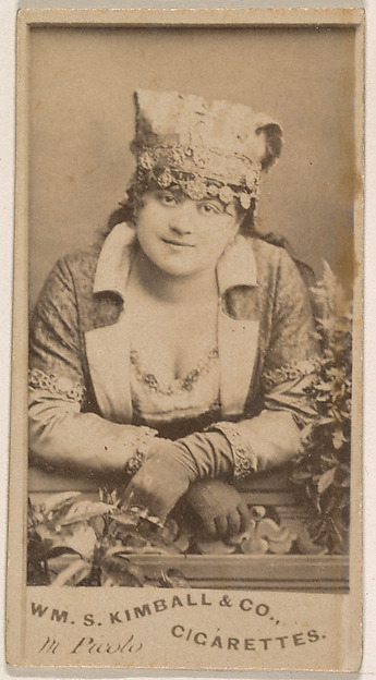 William S. Kimball & Company, Miss Picolo, from the Actresses series (N203) issued by Wm. S. Kimball & Co.