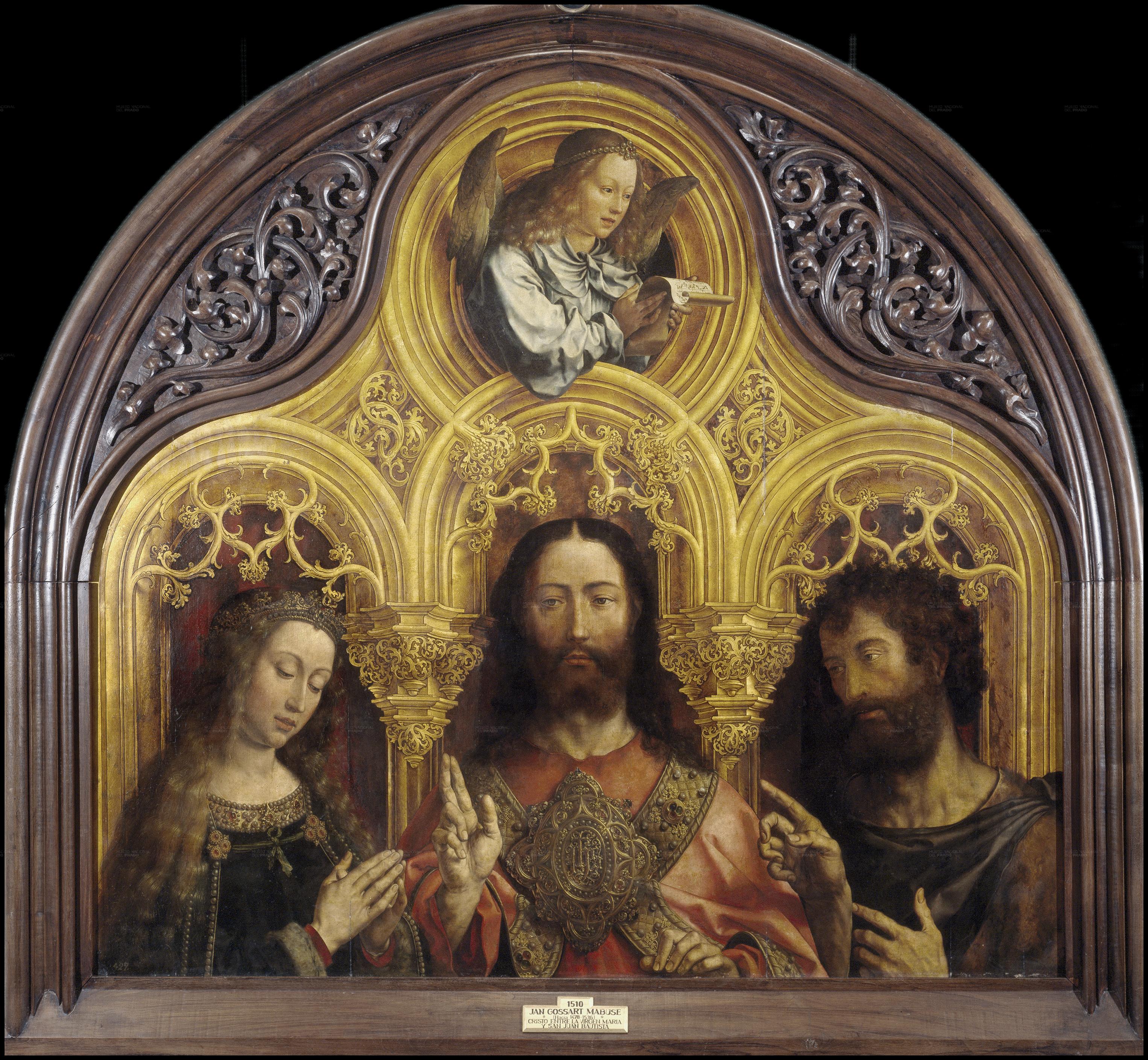 Jan Gossaert, Christ between the Virgin Mary and Saint John the Baptist