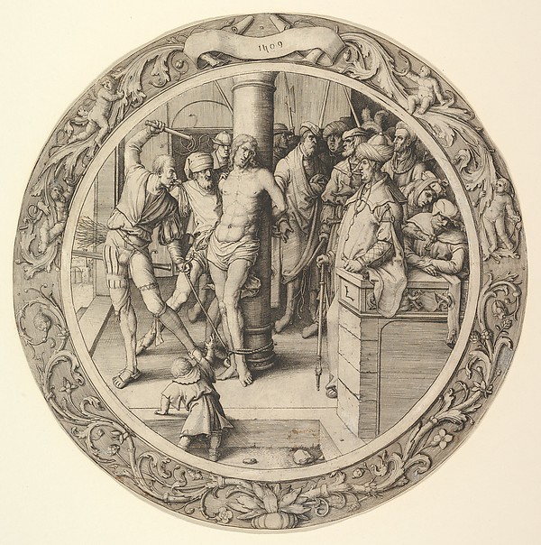 Lucas van Leyden, The Flagellation, from the Circular Passion