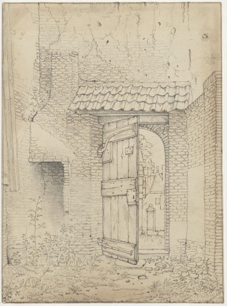 Cornet, Jacobus Ludovicus, (1815-1882), (artist), Garden gate