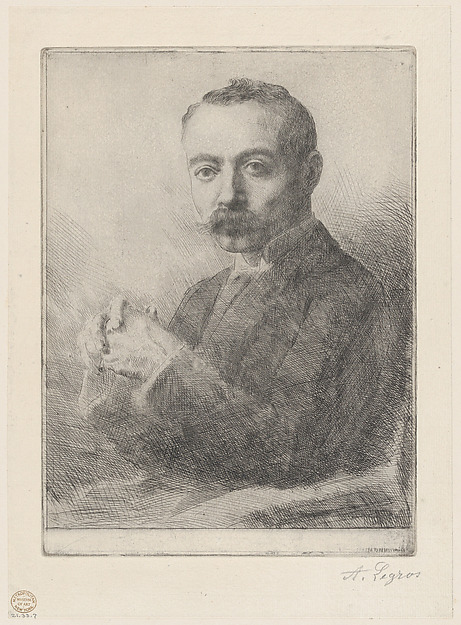 Alphonse Legros, Portrait of Edward D. Adams