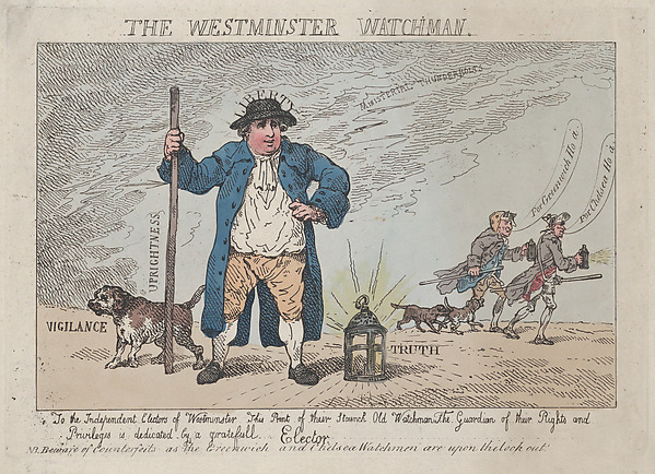 Thomas Rowlandson, The Westminster Watchman