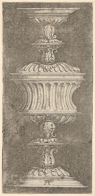 Albrecht Altdorfer, Double Goblet with Flutes and Acanthus-Leaves