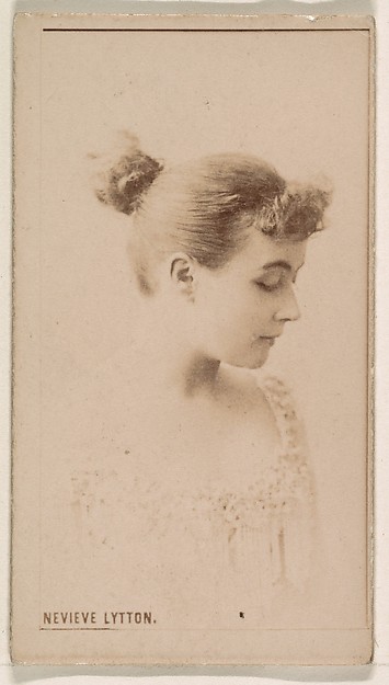Kinney Brothers Tobacco Company, Nevieve Lytton, from the Actresses series (N245) issued by Kinney Brothers to promote Sweet Caporal Cigarettes