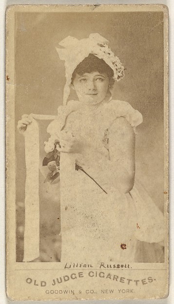 Goodwin & Company, Lillian Russell, from the Actors and Actresses series (N171) for Old Judge Cigarettes