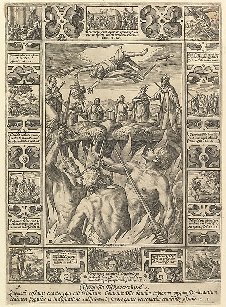 Hendrick Goltzius, Punitio Tirannorum, from "Allegories of the Christian Faith, from Christian and Profane Allegories"