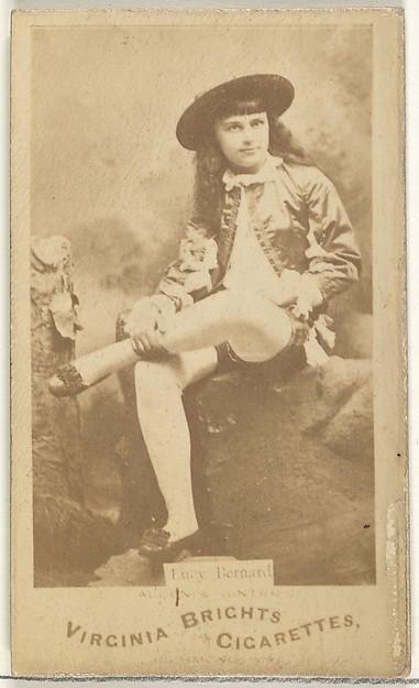 Allen & Ginter, Lucy Bernard, from the Actors and Actresses series (N45, Type 1) for Virginia Brights Cigarettes
