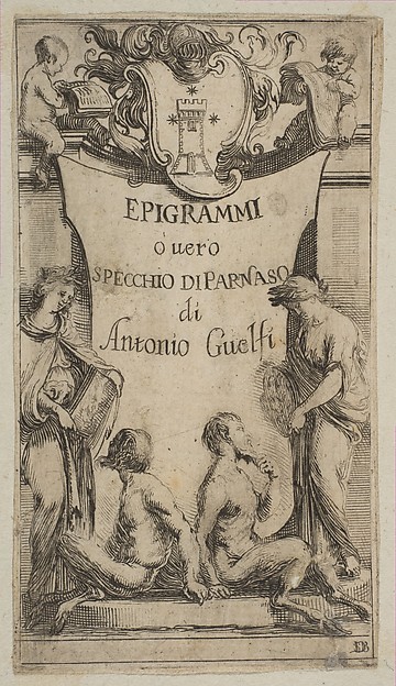 Stefano della Bella, Frontispiece for Epigrammi de Guelfi